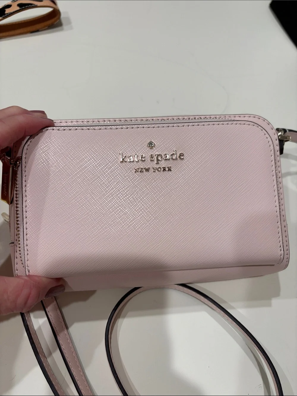 kate spade Blush Pink Leather Crossbody Bag
